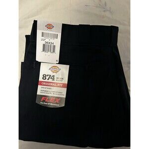 NWT Dickies  36x34 Men's 874 Navy Original Fit Work Pants Straight Leg NWT